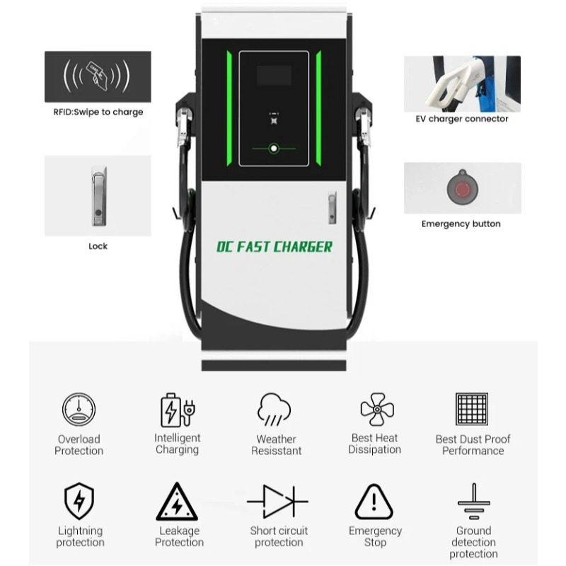 EV Charging Station DC 30kW Wa - огляд і ціна Dc Fast Charger 30Kw Wallbox Commercial
